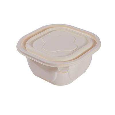 China Disposable Biodegradable Materials Pulp Container Recycled Fast Food Lunch Hamburger Paper Box for sale