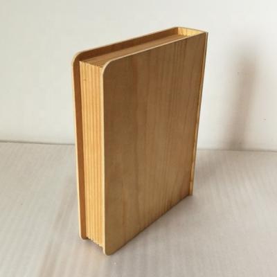 China Europe Wholesale Customized Wooden Book Keepsake Box Photo Storage Box for sale