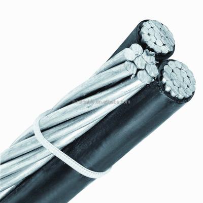 China ICEA Triplex AAC 1/0AWG Gammarus XLPE Insulation AAAC 123.3Kcm Overhead Standard Neutral Conductor 0.6/1KV ABC for sale