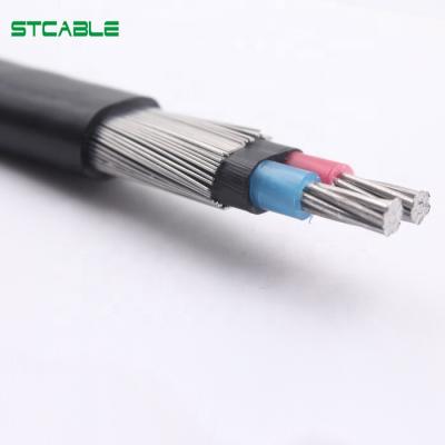 China Overhead XLPE / PE Insulated Overhead Cable Aluminum / Copper Conductor Concentric Cable Price List for sale