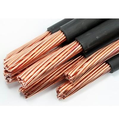 China Industrial Super Flexible Copper Wire Rubber Sheath Cable 95mm2 Black Welding Cable For Welding Machine Application for sale