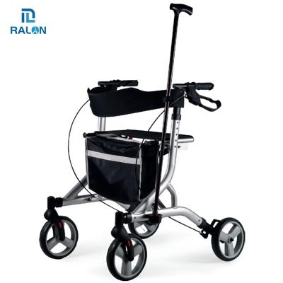 China People With Difficulty Walking Ralon Height Quality Walker Rollator Aluminum Frame Assisted Walking Stick Walker for sale