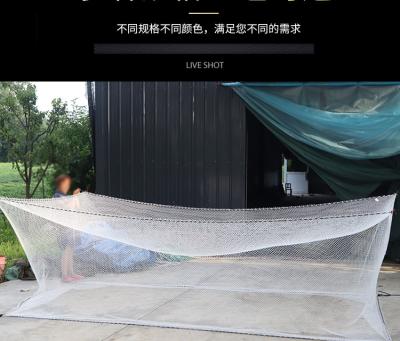 China Factory 0.20mm 40mm High Strength Mesh China Fishing Net Monofilament Nylon Fishing Net Multi Cage for sale