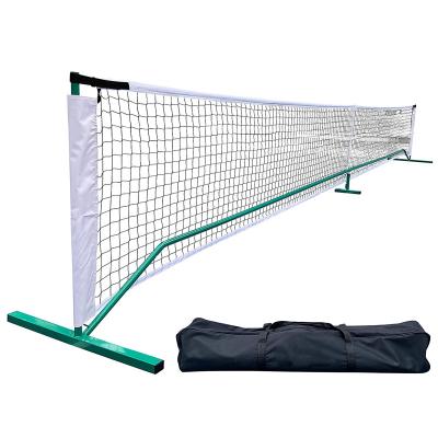 China Corrosio Resistant Tear Proof Long Net Portable 22 Feet With Steel Frame And PE Construction Pickleball Net for sale