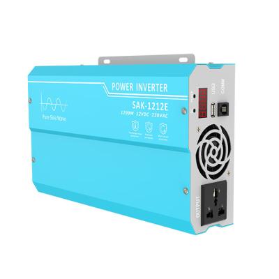 China USB Phone Charger High Efficiency DC To AC 1200W 12V 220V Pure Sine Inverter for sale