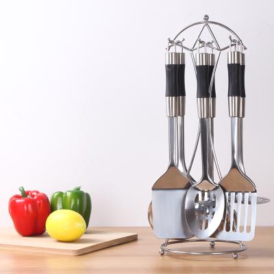 China Disposable Hot Sale 10 Pcs Stainless Set And Handle Kitchen Utensil Nonstick for sale