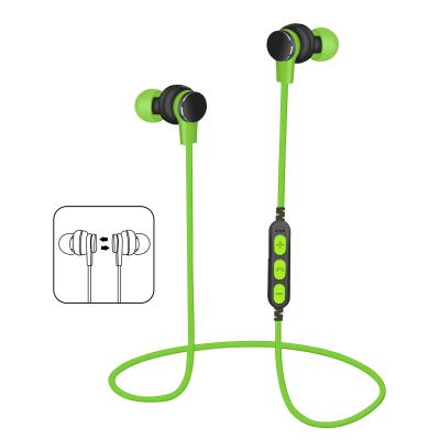 China High Quality Deep Base In-Ear Magnet Metal Case Earbuds Bluetooth Earbuds Wireless Earphone With TF Card Function for sale