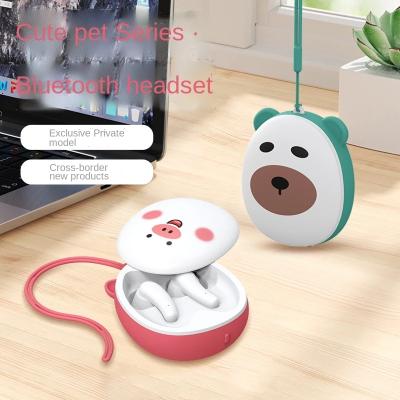 China In-Ear Tws Bluetooth Earbuds 5.1 Earbuds LR22 Stereo Earphones Cartoon Cute Wireless Audiophile Girl Gift Pet Headset for sale