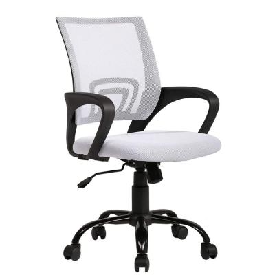 China White Ergonomic Office Adjustable Stool Rolling Swivel (Height) Swivel Executive Office Chair for sale