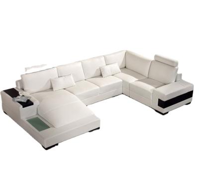 China 2021 Modular Leather Single Seat Sofa U Shape Sofa New Design factory price conner sofa design for sale