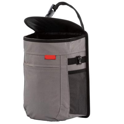 China Car Waste Bag Waterproof Leakproof Trash Bin For Universal Garbage Basket With Back Seat Holder for sale