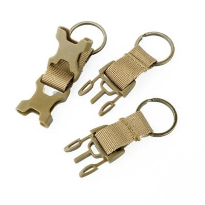 China Outdoor Accessories Wholesale Multifunctional Tactical Nylon Clip Water Bottle Hook Loop Strap Tool Belt Backpack Hanger for sale