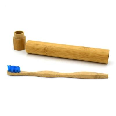 China Disposable Disposable Biodegradable Adult Toothbrush Bamboo Toothbrush With Bamboo Case For Hotel for sale