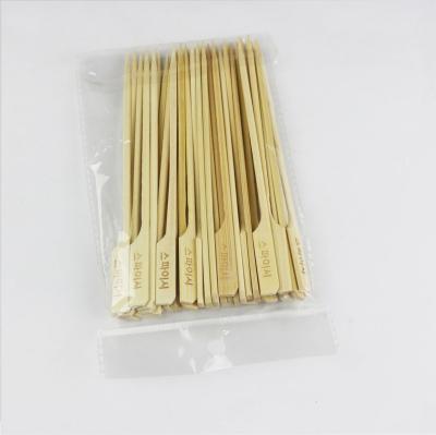 China Nice Disposable Knotted Easily Cleaned Without Burrs Customized Bamboo Skewer for sale