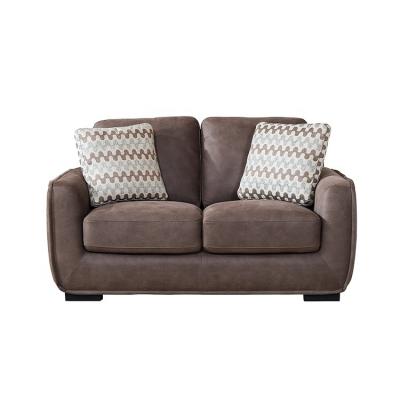 China Other Wholesale Furniture Two Seater Living Room OEM Leathaire Sectional Couch Sets Modern Leather Brown Loveseat Sofas for sale