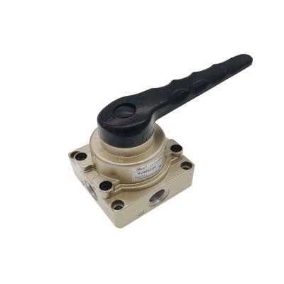 China Building Material Shop HV-200/300/400 Hand-turn Valve Control Cylinder Pneumatic Switch Reversing Valve Lever Manual Valve Pneumatic Parts for sale