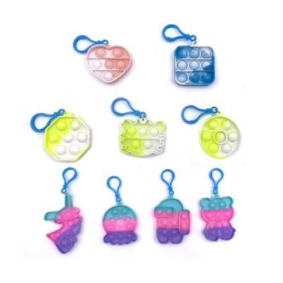 China Key Chain Silicone Octopus Extrusion Puzzle Animal Decompression Toys Key Chain Mini Animal Toys Silicone Pendant Decompression Cute Finget Bubble Toys for sale