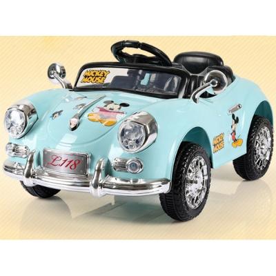 China Ride on Toy Electric car four-wheel car princess can ride-on light electric fancy car remote control or equipped with car music for sale