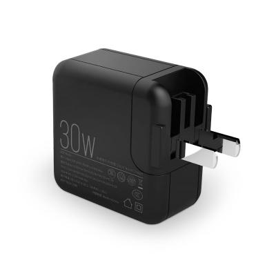 China UniversalÂ   Portable Wall Adapter GaN 30W Charger Palladium Charger Phone Mobile Phone Charger for sale