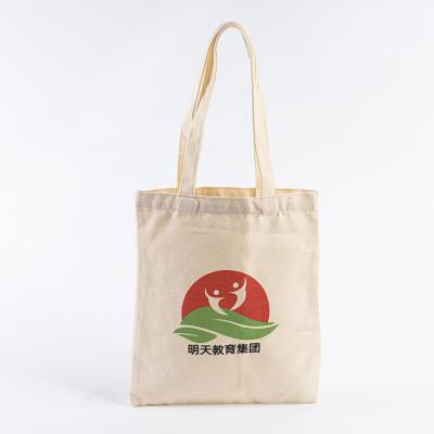 China Eco-friendly Hot Sale Eco Friendly Reusable Designer Cloth Canvas Cotton Shopping Tote Bag With Custom Logo Printed for sale