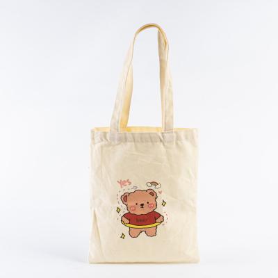 China Eco-friendly Promotional Personalized Blank Plain Cotton Canvas Bags Reusable Shopping Cotton Tote Bags With Custom Printed Logo for sale