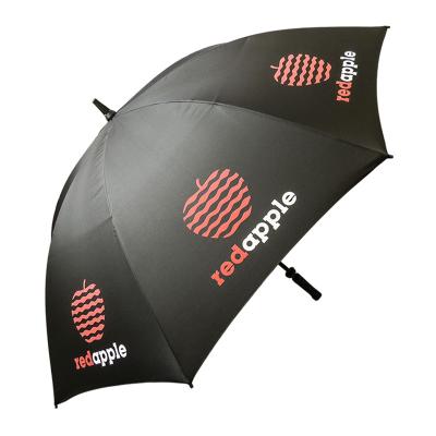 China Chinese Supplier Casual Upright Promotion Custom Black Golf Umbrella for sale