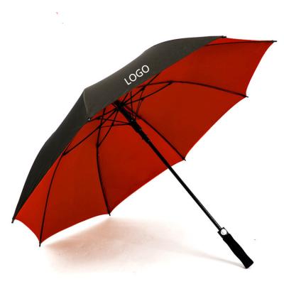 China 60 Inch Large Canopy Large Fiberglass Windproof Windproof Automatic Open Canopy Golf Umbrellas for sale