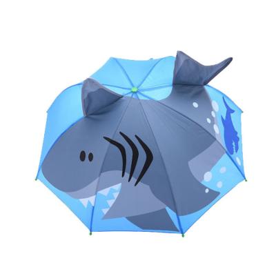 China Contemporary Animal Shape Customized 3D Logo Printing New Design Rain Kid Windproof Umbrella for sale