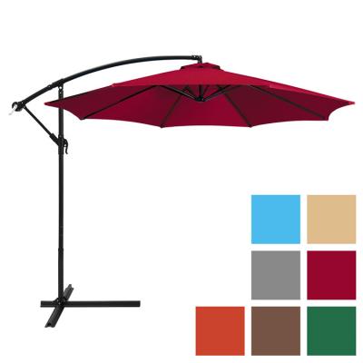 China Durable / Weather Resistant 10ft Adjustment Compensation Hanging Market Outdoor Patio Umbrella With Tilt for sale