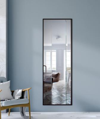 China Water Proof Explosion Proof Bedroom Floor Full Mirror Wall Cloakroom Mirror With Frame for sale