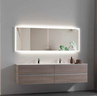 China Modern Style Illuminated Integral Floor Standing Large Size Full Body Dressing Mirror for sale