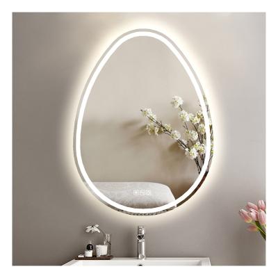 China Illuminated Custom Frameless Smart Demister Motion Sensor Or Touch Sensor Bathroom Decorative Mirror With LED Lights for sale