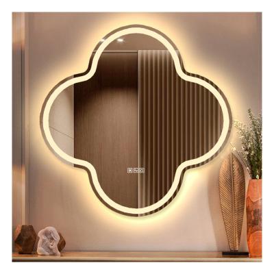 China Bright Decorative Large Wall Classic Frameless Backlit Smart Bathroom Reflects Led Light For USA Hotels for sale