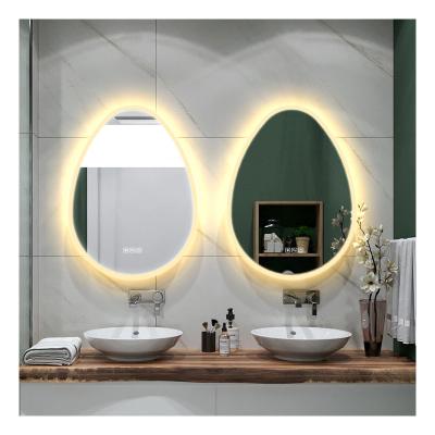 China Wall Mounted IP44 Illuminated Led Backlit Defog Multifunctional Bathroom Light Mirror for sale