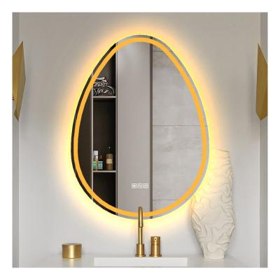 China Customized Vanity Modern Illuminated IP44 LED Lighted Hotel Bathroom Mirror for sale