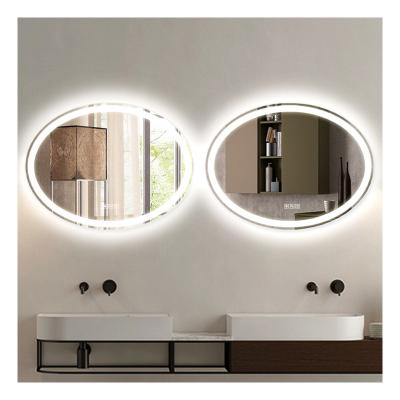 China Modern Bathroom Decorative Bright Smart LED Backlit Lighting Mirror for sale