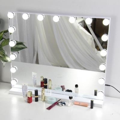 China High Quality Minimalist Makeup Mirror Amazon Cosmetic Rechargeable Usb Led Makeup Vanity Lighting Mirror for sale