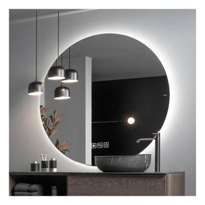 China Illuminated Made In China Smart Round Mirror With Led Lighted Bathroom Touch Screen for sale