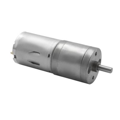 China Hot Selling 25GA370 Permanent Magnet DC Servo Motor Gear Reducer Totally Enclosed For Led Light zu verkaufen