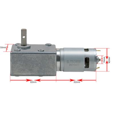 China China DC 200 Worm Gear 5882WG775 250w 200rmp Geared Encoder Motor Totally Sealed China Online Supply for sale