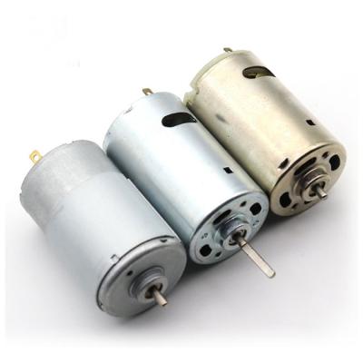 China Totally Enclosed 2021 Small Volume 3.175mm D-axis 12v dc rs-550 dc electric motor rs 540 with metal cover for sale