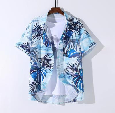 China Anti-Wrinkle Wholesale Amazon Beach Hot Selling Hawaiian Men's Shirt Summer Men's Vacation Shirt for sale