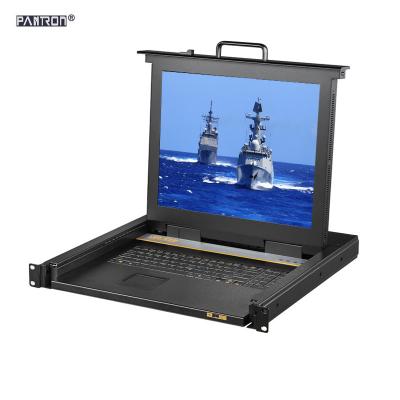 中国 High Strength And Anti-Corrosion IP Rigid Plate RJ45 KVM Module Console 8ports/16ports/32ports 1U Rack Mount Switch 販売のため