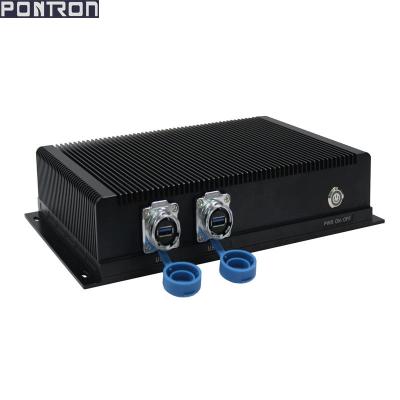 China Industrial Al-alloy IP65 66 67 Embedded Box PC 4*RS232 2*RS485 2*RJ45 Industrial Compact Computer Te koop