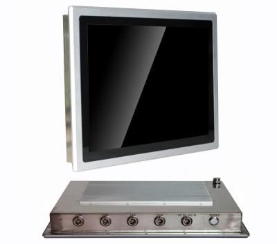 China Front panel: 8mm Al-alloy; back chassis: 304 17 inch stainless steel IP65 / waterproof IP67 N2930 / j1900 cpu recessed industrial computer rugged panel pc zu verkaufen