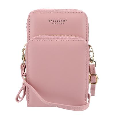 China Fashionable Factory Price Waterproof Coin Purse Ladies Phone Bag Cash Money And Card Holder For Women for sale