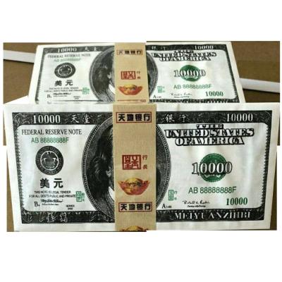 China paper & Cardboard Hell Bank Currency Joss Paper U.S.Dollar Burn Votive Paper for Fortune and Hope for sale