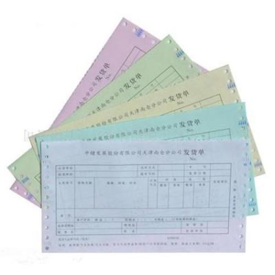 China paper & Cardboard Logo Printing Custom Carbonless Continuous Form Printing Invoice Book Printing With NCR Paper Free Design for sale