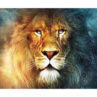 China Modern Handmade Animal Lion Mosaic Cross Stitch Full 5D DIY Diamond Painting From Looking To Relaxing for sale