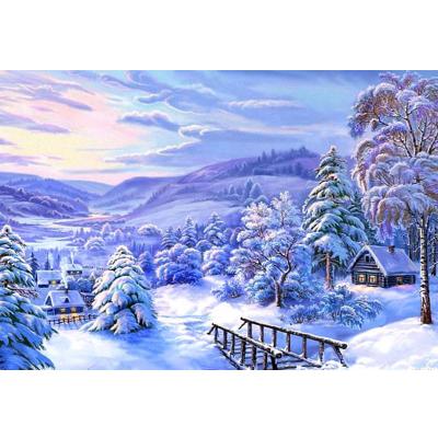 China Modern Snow Landscape 5D Diy Pictures Diamond Painting DIY Cross Stitch for sale